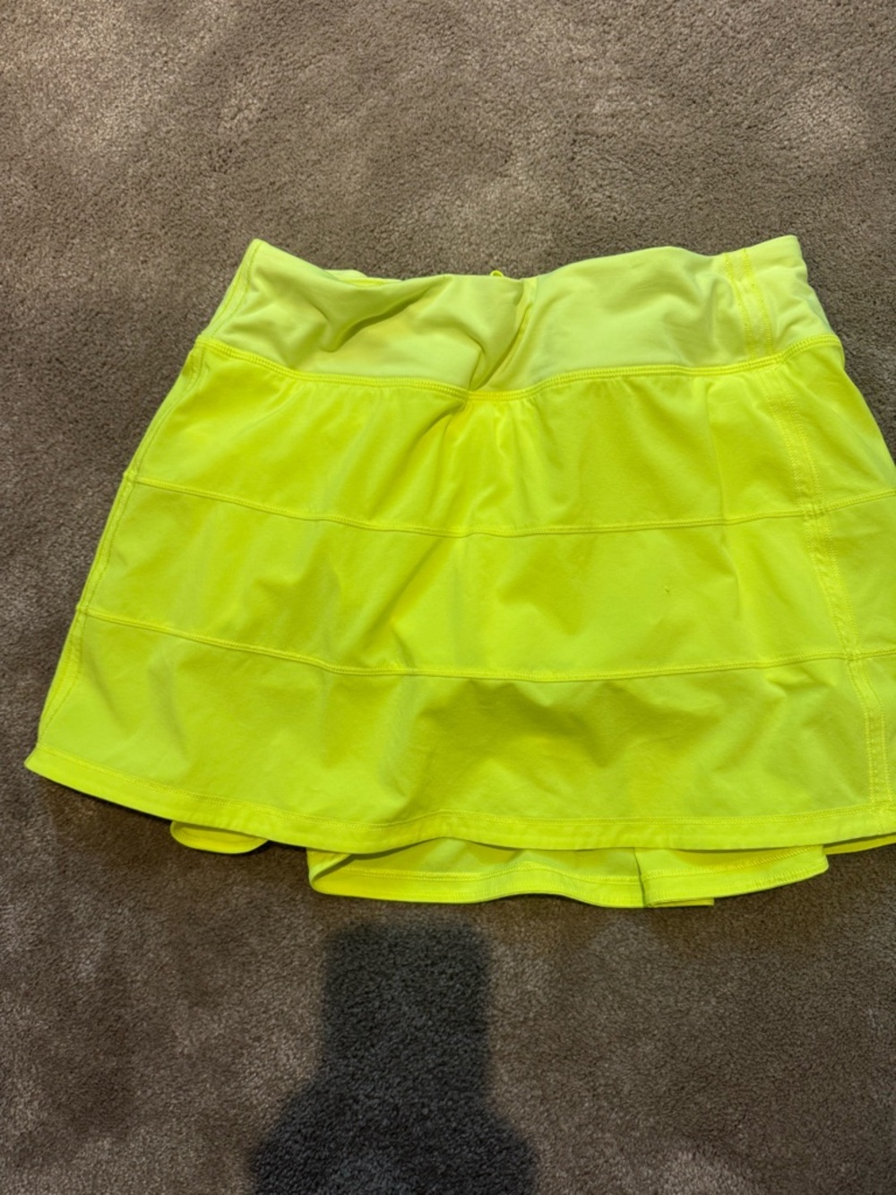 lululemon athletica Neon Yellow Athletic Skort